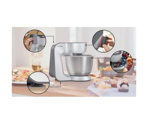 Bosch MUM5, Seeria 4, 1000 W, hõbedane - Köögikombain