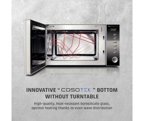 Caso MG 20 Ceramic menu, 800 W, roostevaba teras/must - Mikrolaineahi grilliga