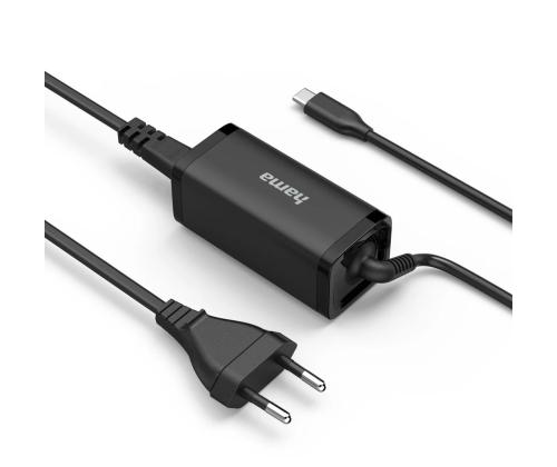 Hama Universal USB-C Notebook Power Supply, 45 W, must - Laadija