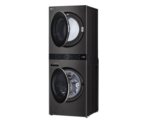 LG, 12 kg + 10 kg, sügavus 66 cm, 1400 p/min, must - Pesumasin + Pesukuivati
