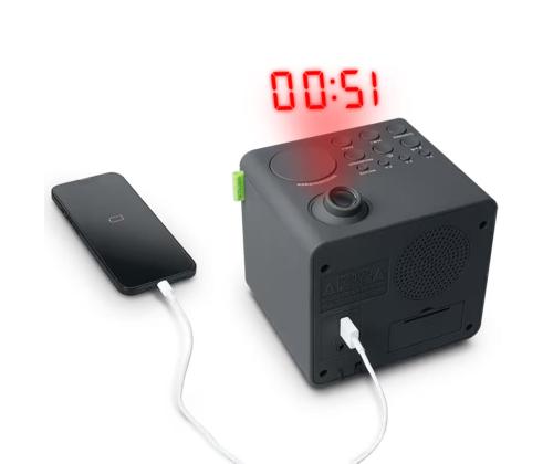 Muse M-189 P, must - Kellraadio