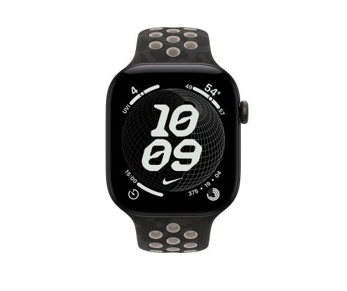 Apple Nike Sport Band, 46 mm, M/L, must - Kellarihm