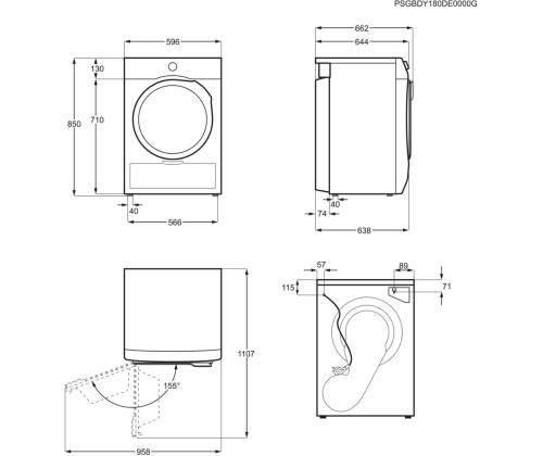 Electrolux 600 Seeria GentleCare, 9 kg, sügavus 63.8 cm - Pesukuivati