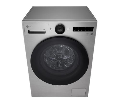 LG, 9 kg, sügavus 47.5 cm, 1200 p/min, hõbedane - Eestlaetav pesumasin