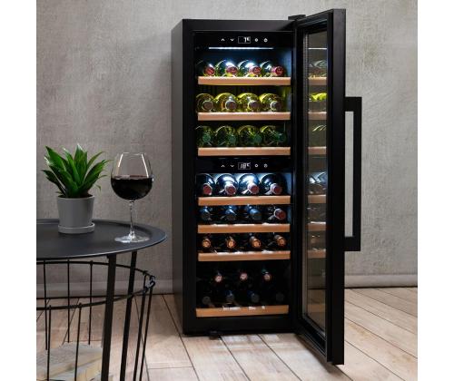 Caso WineExclusive 38 Smart, 38 pudelit, kõrgus 107 cm, must - Veinikülmik