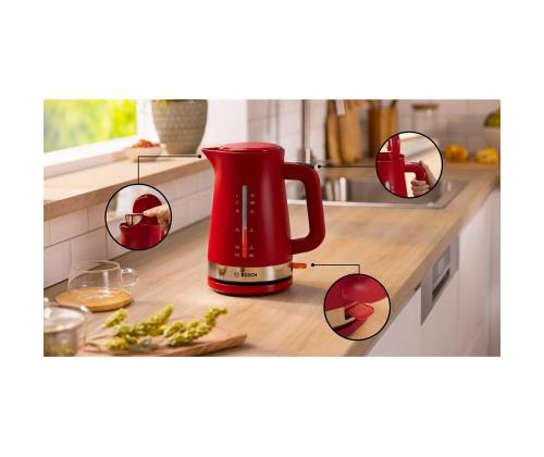 Bosch MyMoment, 2400 W, 1.7 L, punane - Veekeetja