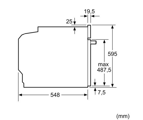 Bosch, Seeria 6, pürolüütiline puhastus, 71 L, must - Integreeritav ahi