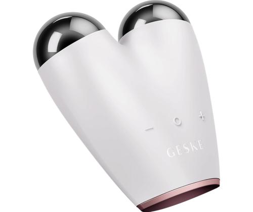 Geske SmartAppGuided, 6-ühes, valge/roosa - Mikrovooluga näo tõstmise seade