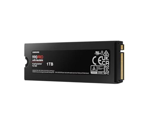 Samsung 990 PRO with Heatsink, 1 TB, PCIe 4.0 NVMe M.2, must - SSD