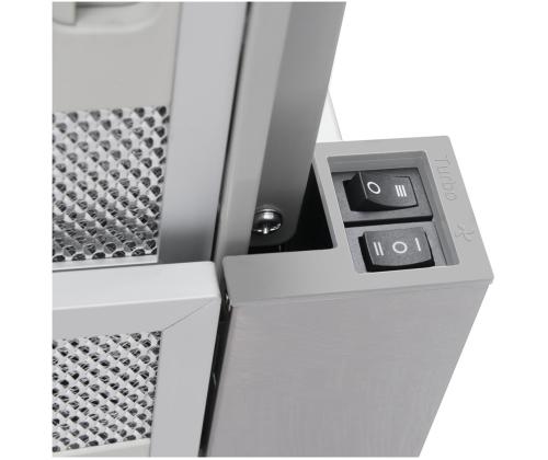 Hansa, 270 m³/h, laius 60 cm, roostevaba teras - Integreeritav õhupuhasti