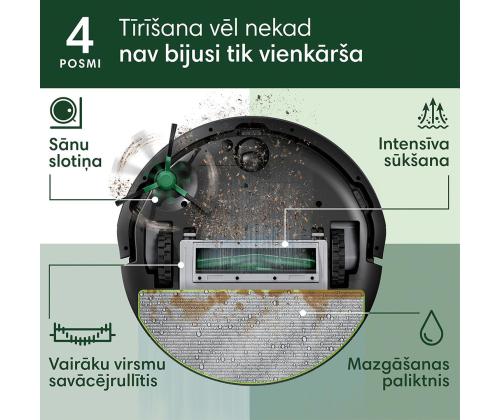 IRobot Roomba® 105 Combo+, märg- ja kuivpuhastus, must - Robottolmuimeja