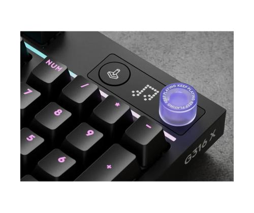 Logitech G316 X 98, Tactile, US, must - Klaviatuur