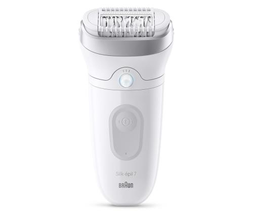Braun Silk epil 7, Wet & Dry, valge/hall - Epilaator