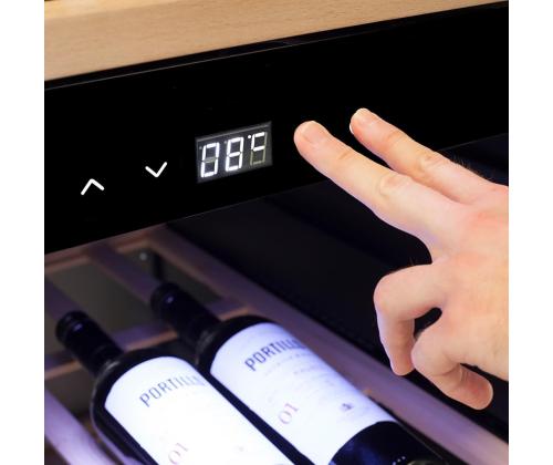 Caso WineExclusive 180 Smart, 180 pudelit, kõrgus 187 cm, must - Veinikülmik