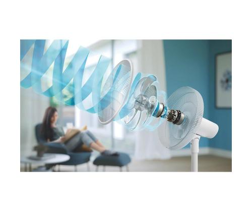 Philips 2000 Series, valge/hall - Põrandaventilaator