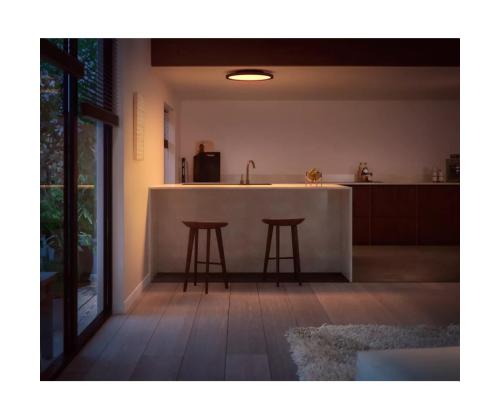 Philips Hue Aurelle Round Panel + Hue Dimmer Switch, must - Nutivalgusti