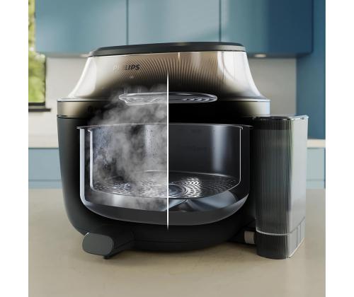 Philips 5000 Series, 7.2 L, 2000 W, aurufunktsioon, kuldne/must - Kuumaõhufritüür