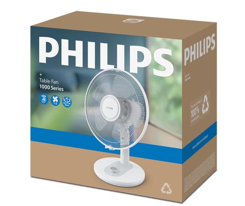 Philips Table Fan 1000 Series, valge - Lauaventilaator