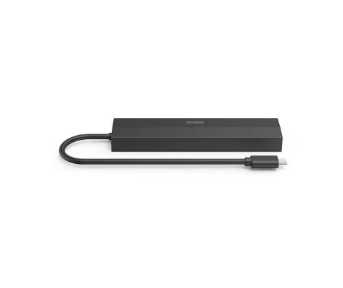 Hama USB-C Hub, 3x USB-A 3.2 Gen 1, USB-C, HDMI, LAN, must - USB jagaja