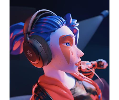 Steelseries Arctis Nova 1, must - Peakomplekt