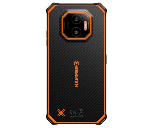 HAMMER Energy X2 5G, 8GB, 256GB, must/oranž - Nutitelefon