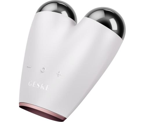 Geske SmartAppGuided, 6-ühes, valge/roosa - Mikrovooluga näo tõstmise seade