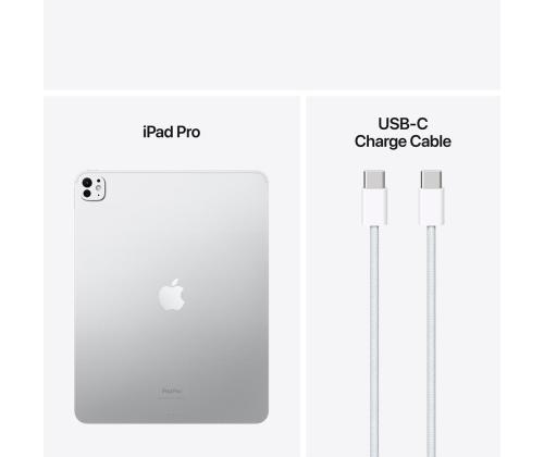 Apple iPad Pro 13”, M4 (2024), 2 TB, läikiv, WiFi, hõbe - Tahvelarvuti