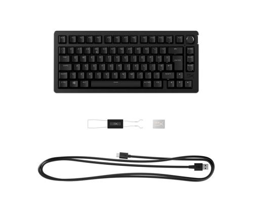 HyperX Alloy Rise 75, SWE, must - Klaviatuur
