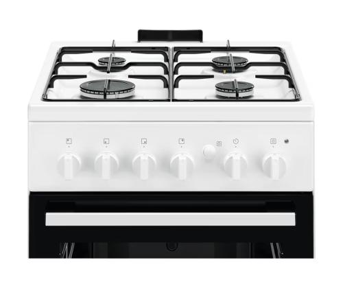 Electrolux, 59 L, laius 50 cm, valge - Gaasipliit gaasiahjuga
