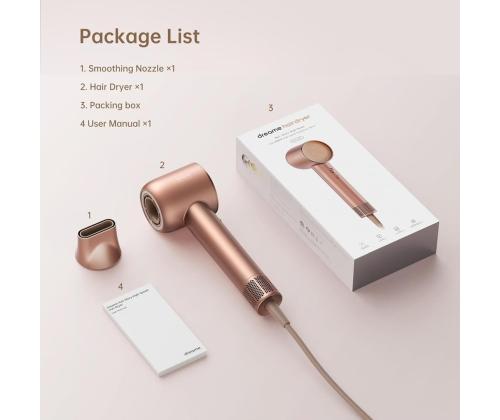 Dreame Hair Glory, roosa kuldne - Föön