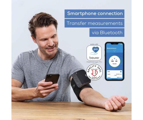 Beurer easyLock, must/beež - Vererõhumõõtja