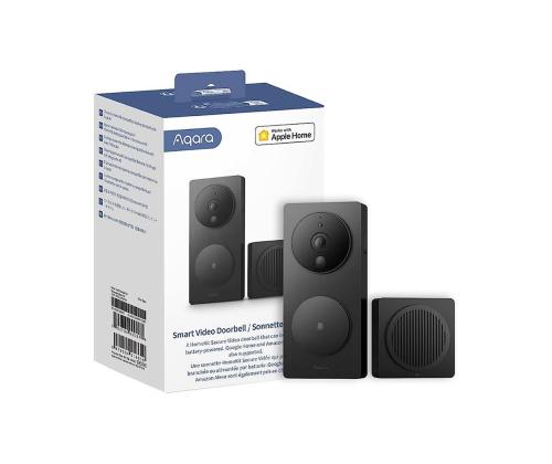 Aqara Smart Video Doorbell G4, 1080p, must - Nutikas uksekell kaameraga