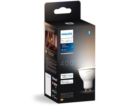 Philips Hue White Ambiance, GU10, valge - Nutivalgusti