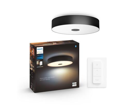Philips Hue Fair Ceiling Lamp + Hue Dimmer Switch, must - Nutivalgusti