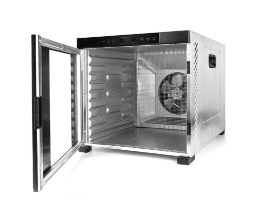 Rommelsbacher, 1000 W, roostevaba teras/must - Toidukuivati