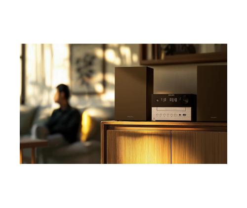 Philips TAM3205, 2.0, must/hõbe - Muusikakeskus