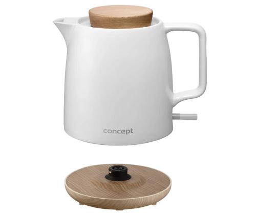 Concept, 1200 W, 1 L, valge - Veekeetja