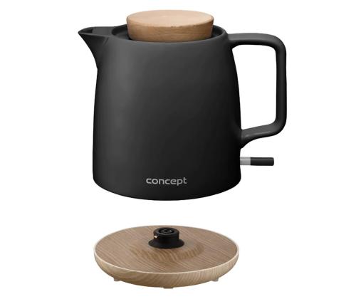 Concept, 1200 W, 1 L, must - Veekeetja