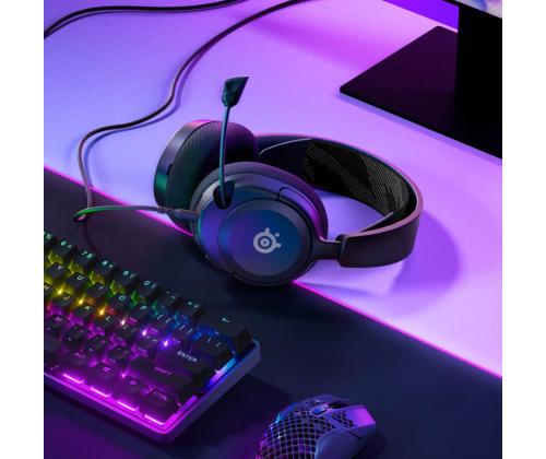 Steelseries Arctis Nova 1, must - Peakomplekt