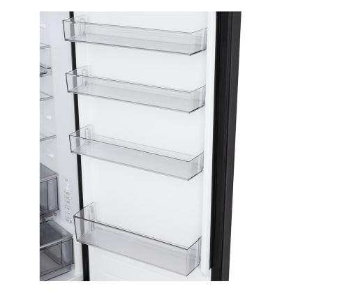 LG, NoFrost, 375 L, kõrgus 203 cm, must roostevaa teras - Külmik