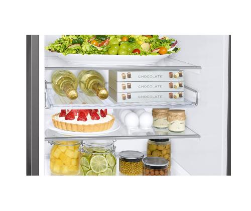 Samsung, Humidity Fresh +, NoFrost, 344 L, kõrgus 186 cm, roostevaba teras - Külmik