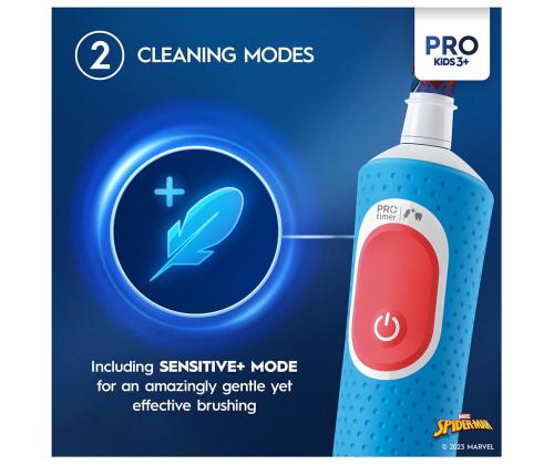 Braun Oral-B Vitality PRO Kids, Spiderman - Elektriline hambahari + vutlar