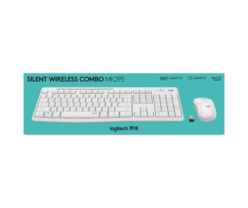 Logitech Slim Combo MK295, SWE, valge - Juhtmevaba klaviatuur + hiir