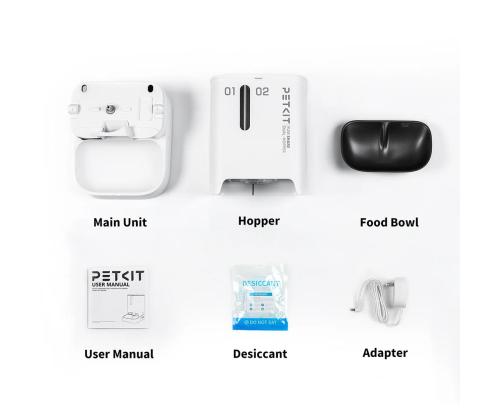 Petkit YumShare Dual-hopper, valge - Automaatne lemmikloomasöötja kaameraga