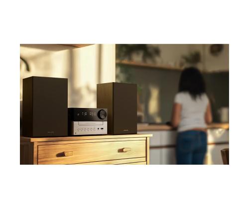Philips TAM3205, 2.0, must/hõbe - Muusikakeskus