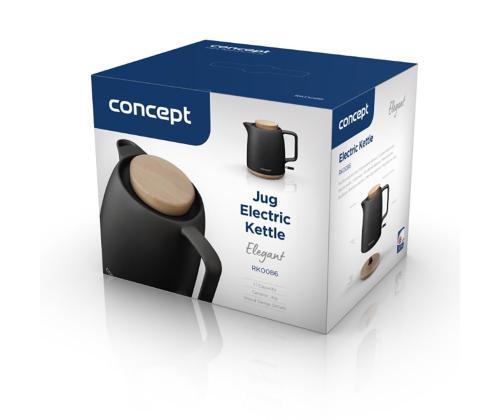 Concept, 1200 W, 1 L, must - Veekeetja