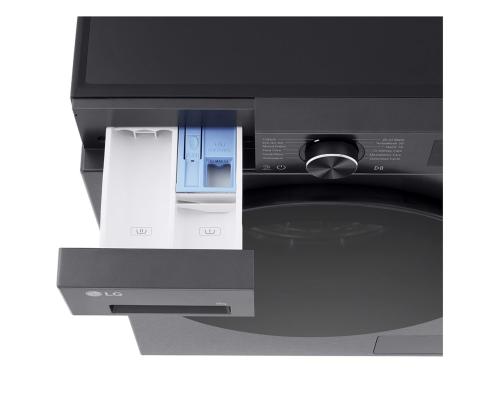 LG, 9 kg, sügavus 47.5 cm, 1200 p/min, mattmust - Eestlaetav pesumasin