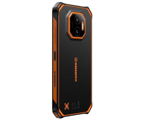 HAMMER Energy X2 5G, 8GB, 256GB, must/oranž - Nutitelefon