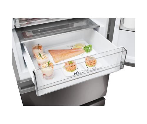 Haier 3D 60 Series 7, No Frost, 414 L, kõrgus 205 cm, tume roostevaba - Külmik