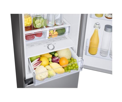 Samsung, Humidity Fresh +, NoFrost, 344 L, kõrgus 186 cm, roostevaba teras - Külmik